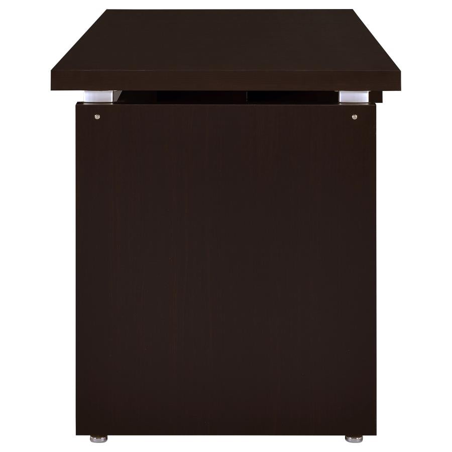 Skylar Computer Desk With Keyboard Drawer Cappuccino