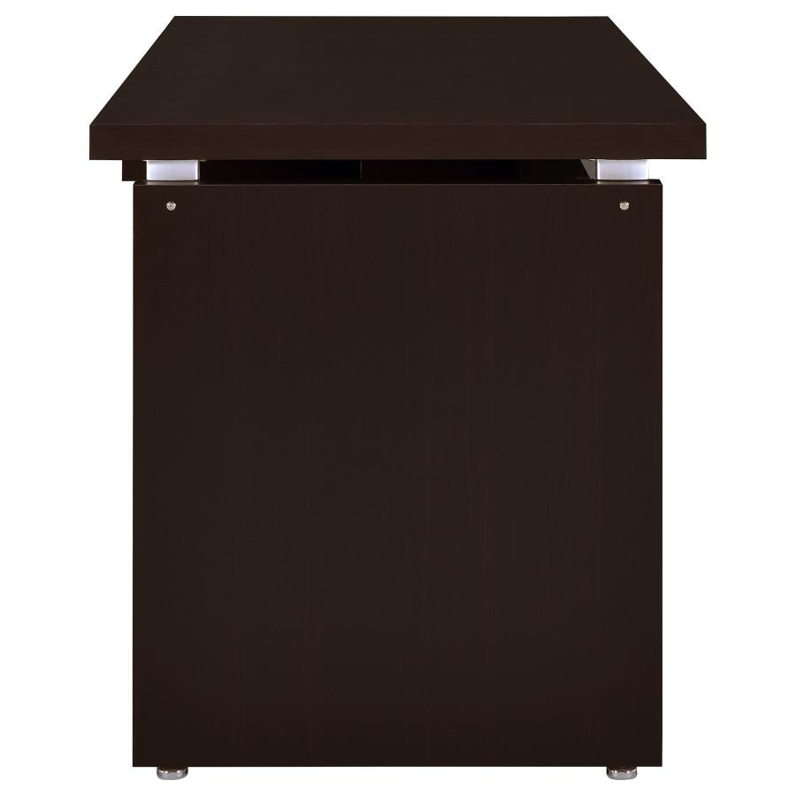 Skylar Computer Desk With Keyboard Drawer Cappuccino