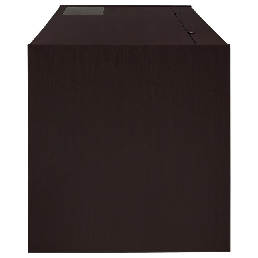 Halston 3-Drawer Connect-It Office Desk Cappuccino