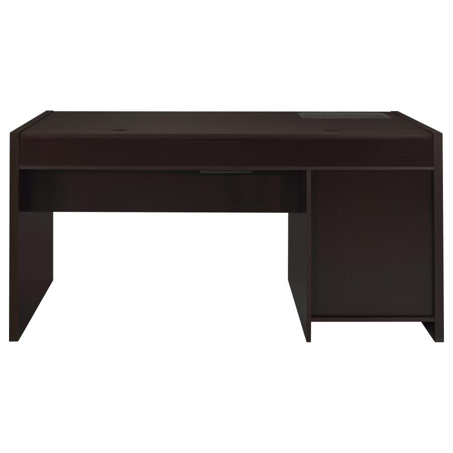 Halston 3-Drawer Connect-It Office Desk Cappuccino