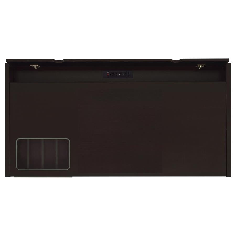 Halston 3-Drawer Connect-It Office Desk Cappuccino