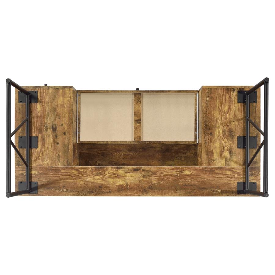 Analiese 4-Drawer Writing Desk Antique Nutmeg