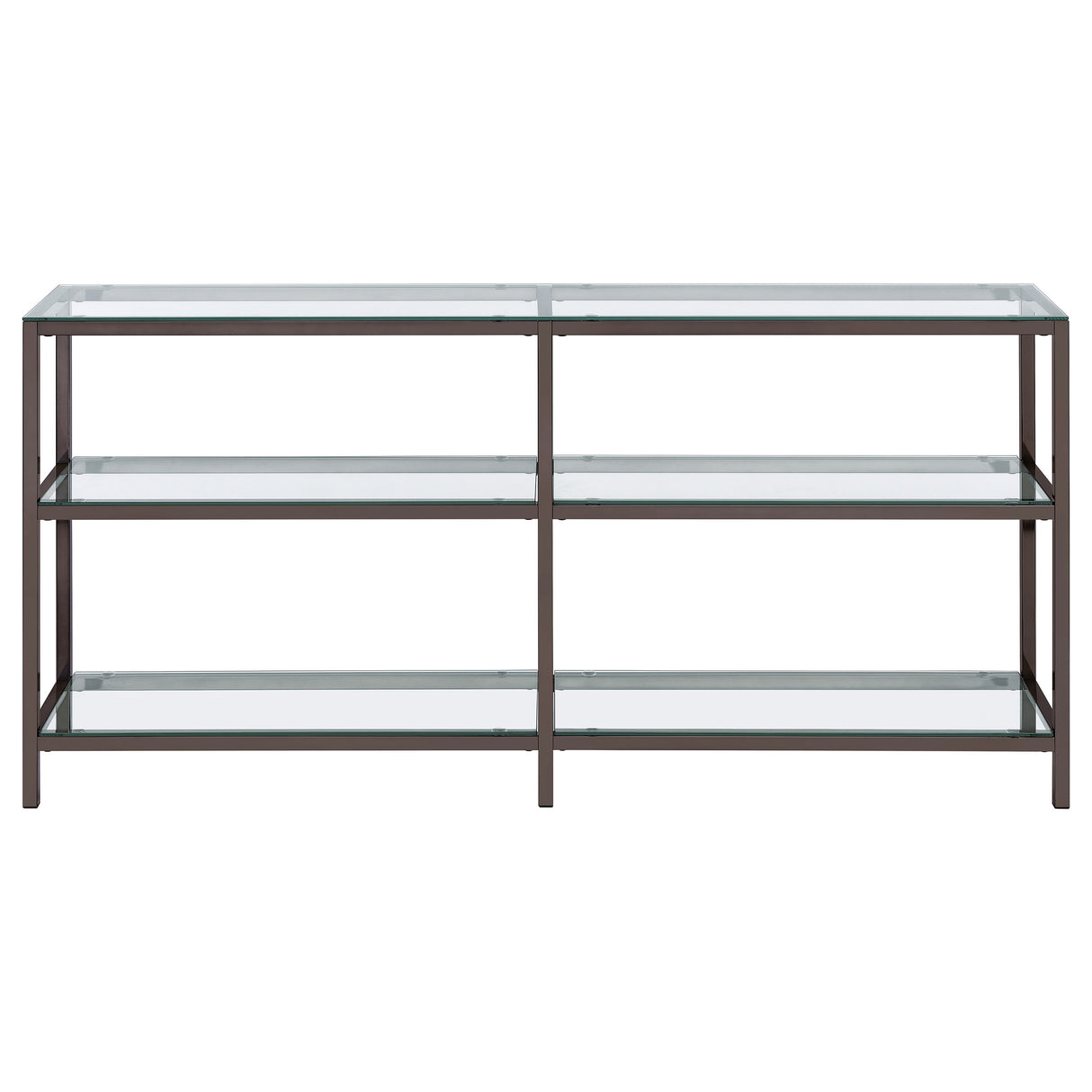 Kate 2-Tier Bookcase Black Nickel