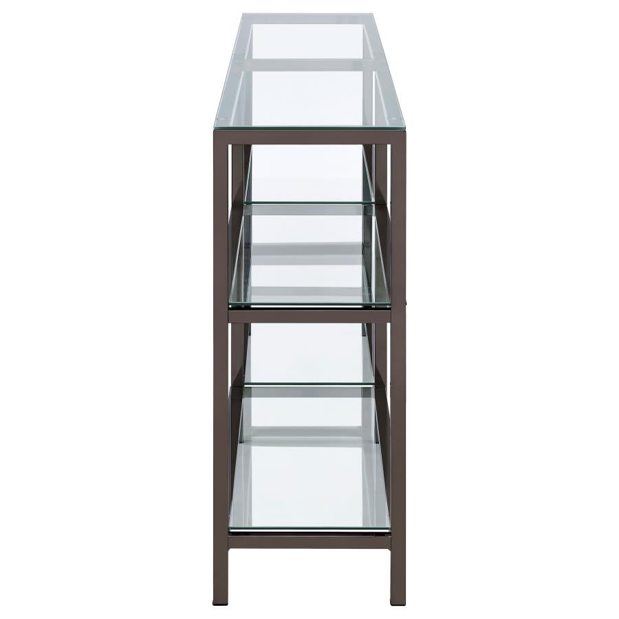 Kate 2-Tier Bookcase Black Nickel