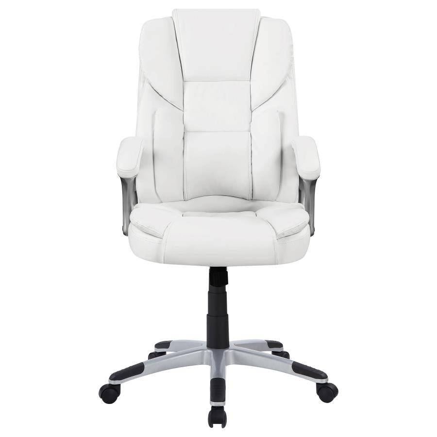 Kaffir Adjustable Height Office Chair White And Silver