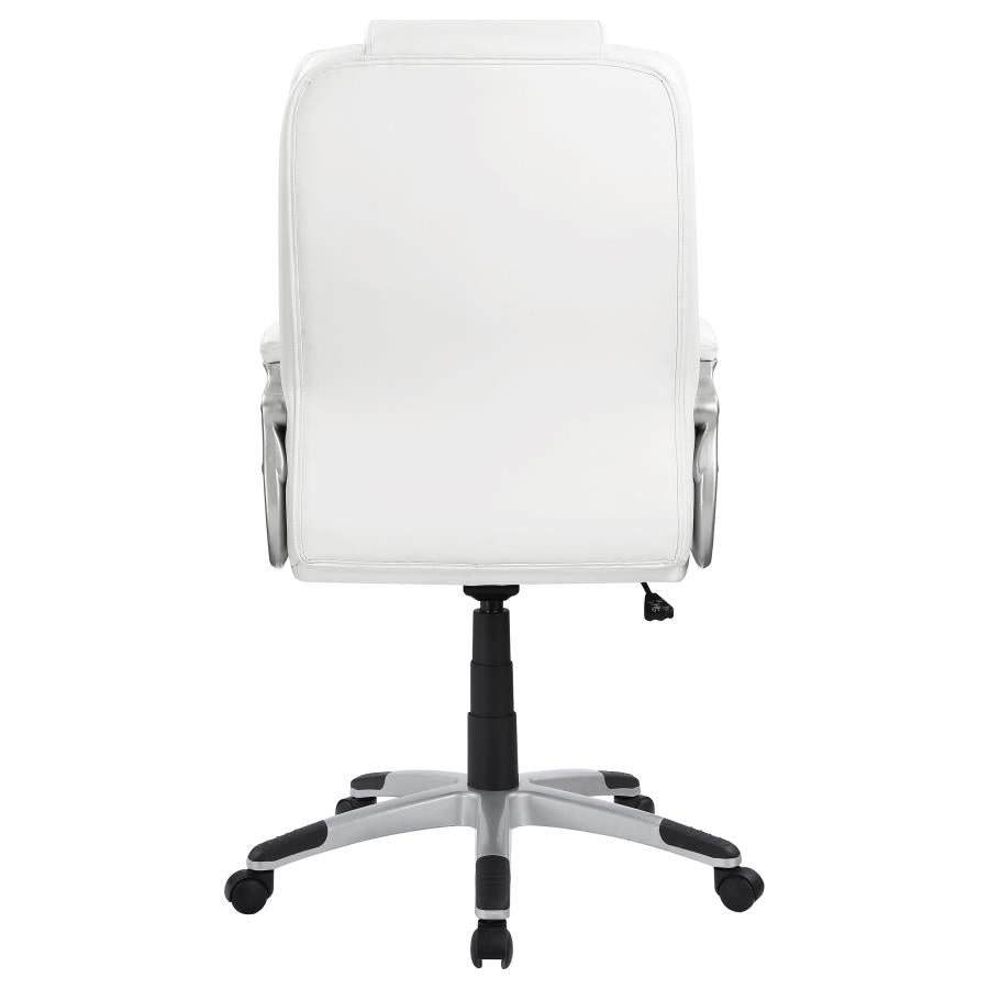 Kaffir Adjustable Height Office Chair White And Silver