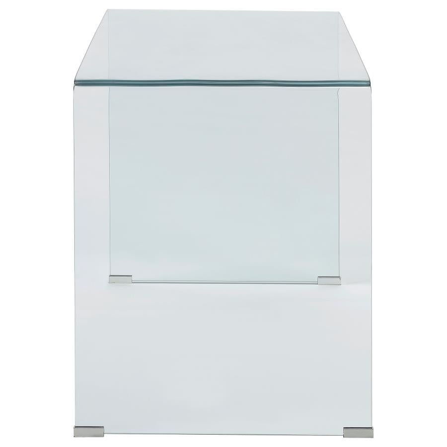Highsmith Glass Writing Desk Clear