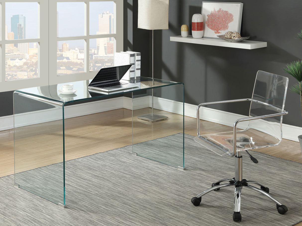 Highsmith Glass Writing Desk Clear