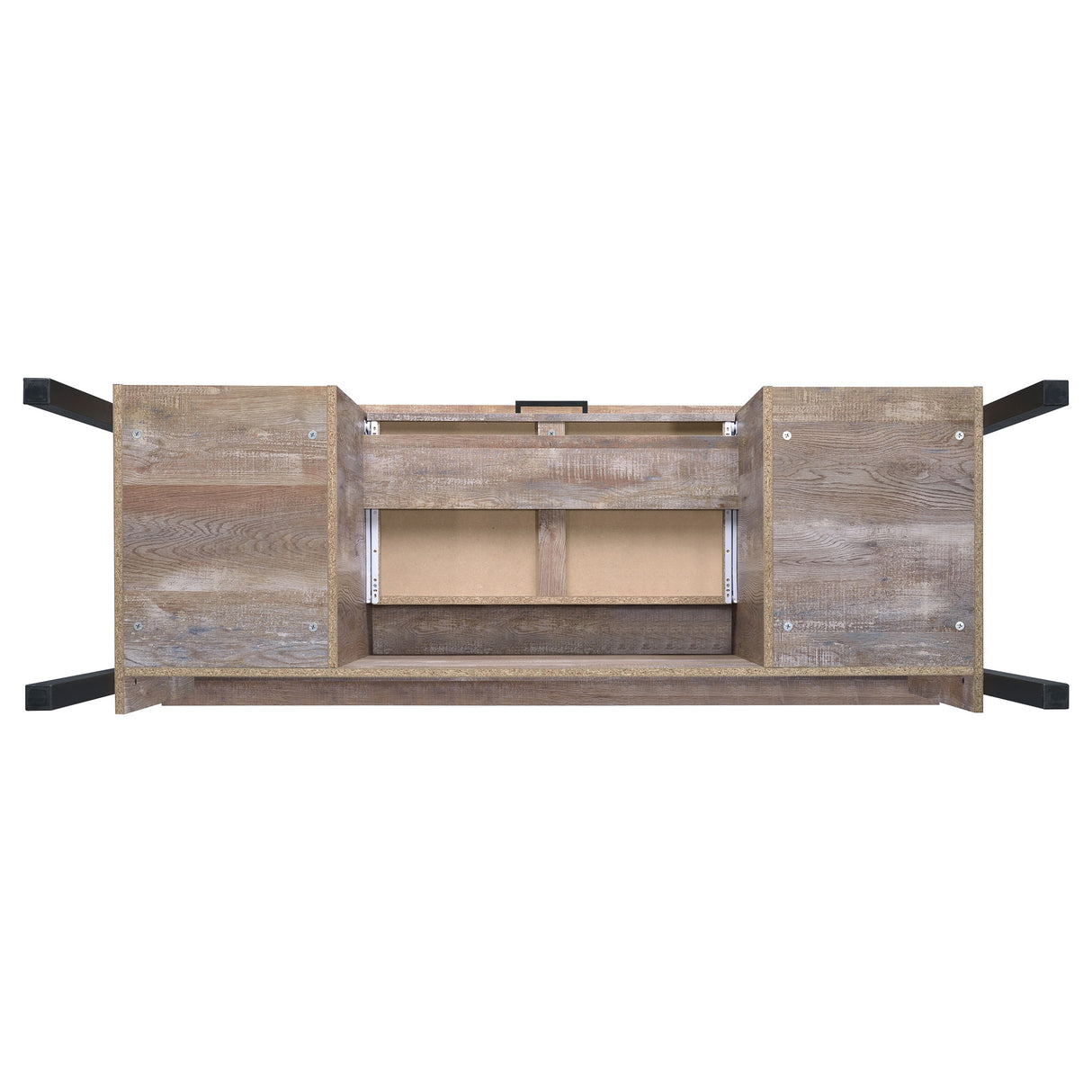 Samson 4-Drawer Office Desk Weathered Oak