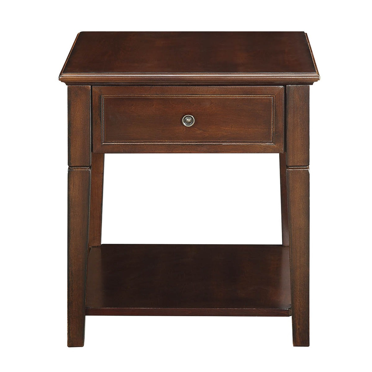 Malachi Walnut Finish End Table