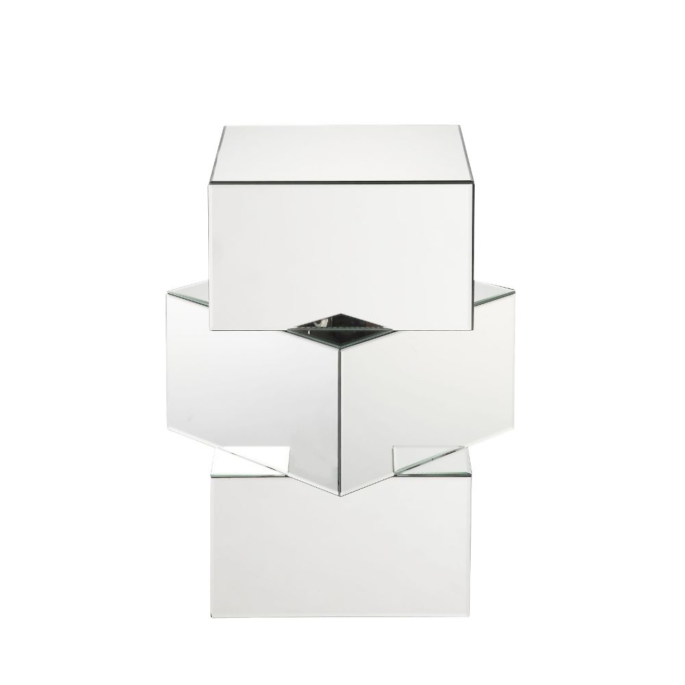 Meria Mirrored End Table