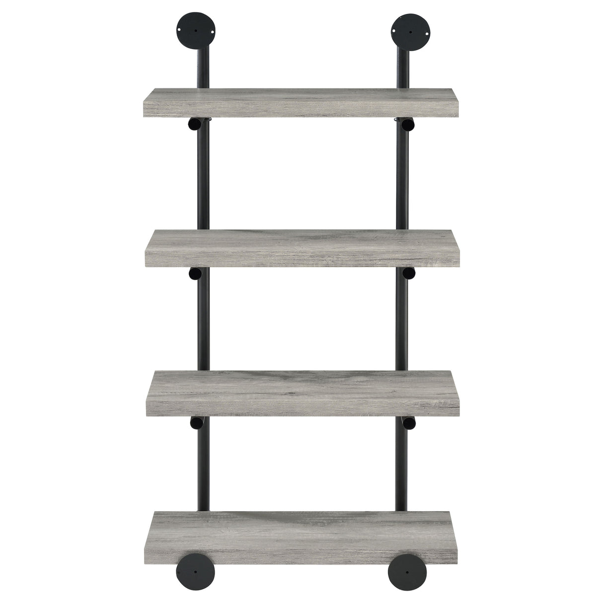 Elmcrest 24-Inch Wall Shelf Black And Grey Driftwood