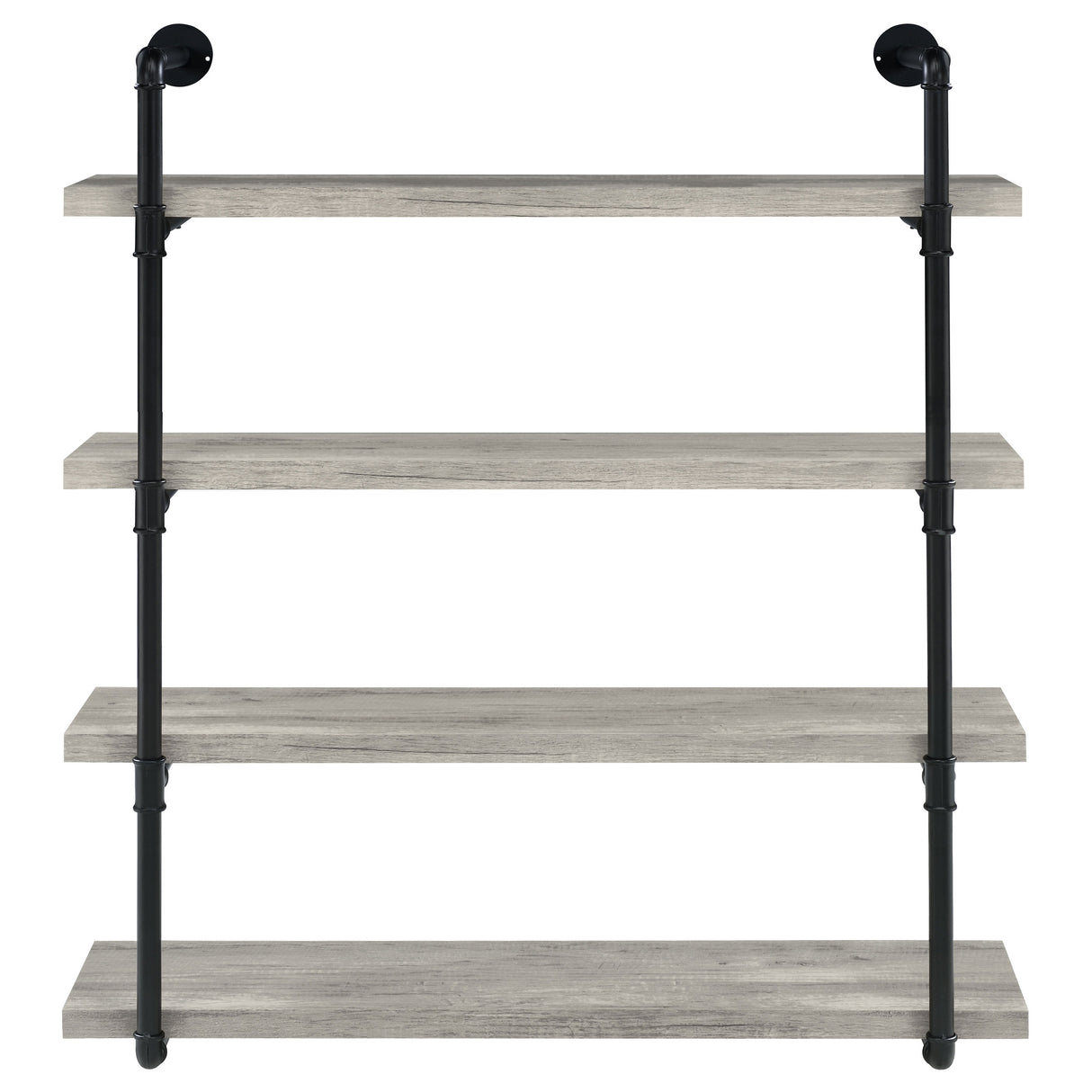 Elmcrest 40-Inch Wall Shelf Black And Grey Driftwood