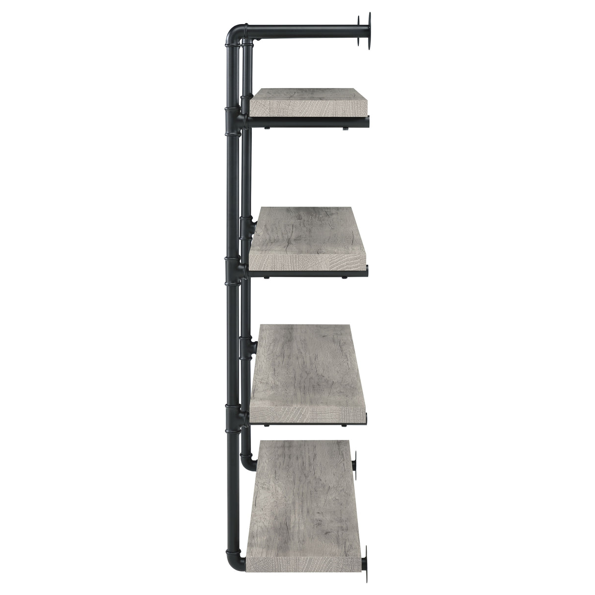 Elmcrest 40-Inch Wall Shelf Black And Grey Driftwood