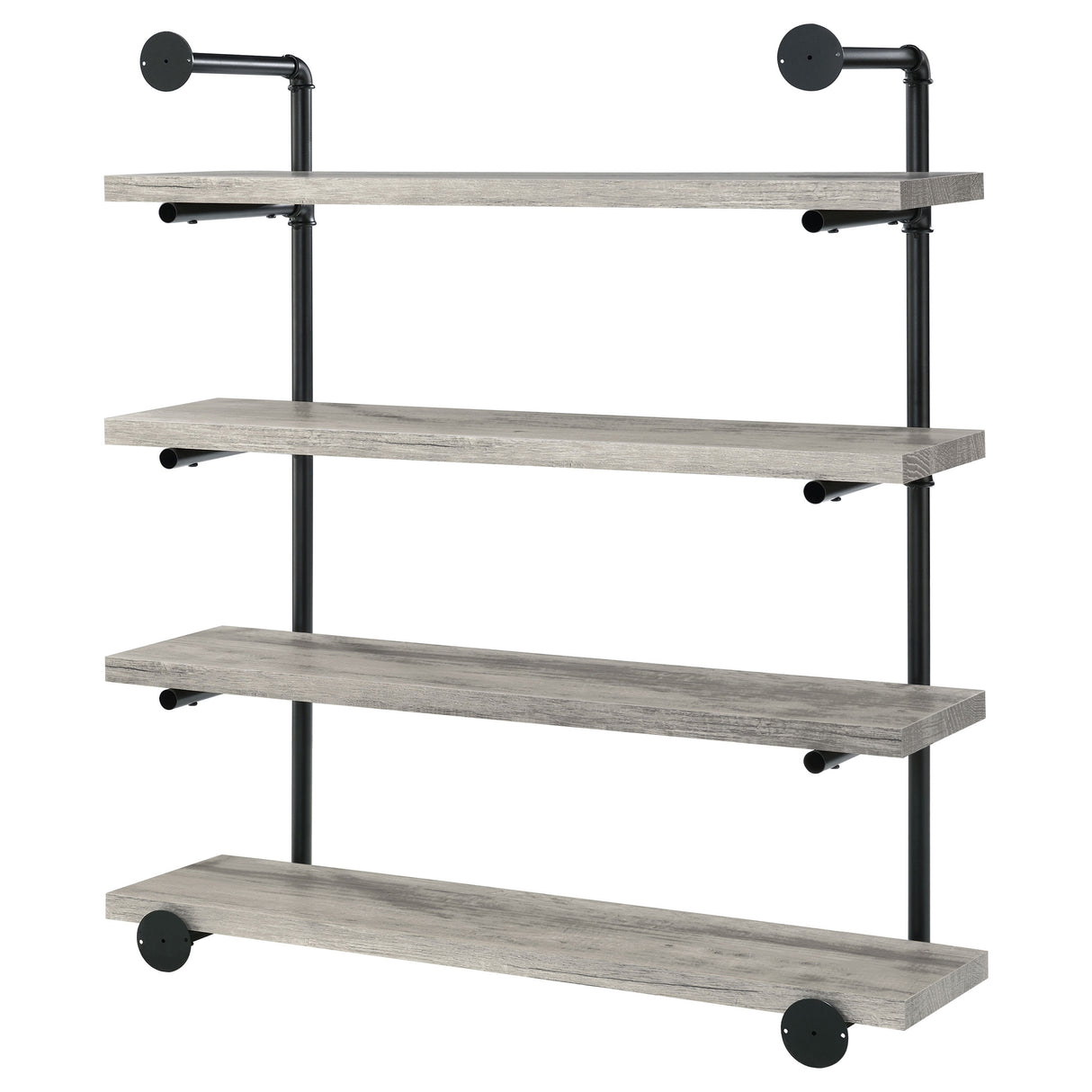 Elmcrest 40-Inch Wall Shelf Black And Grey Driftwood