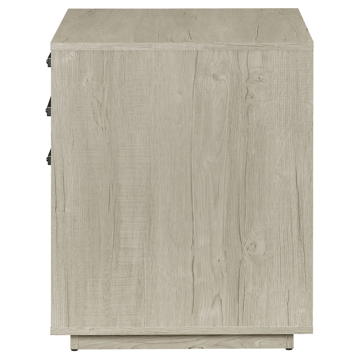 Loomis 3-Drawer Square File Cabinet Whitewashed Grey