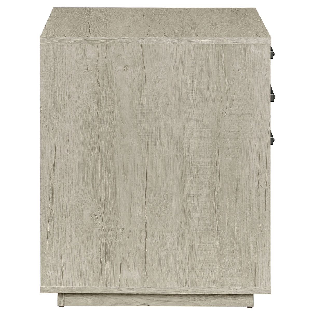 Loomis 3-Drawer Square File Cabinet Whitewashed Grey