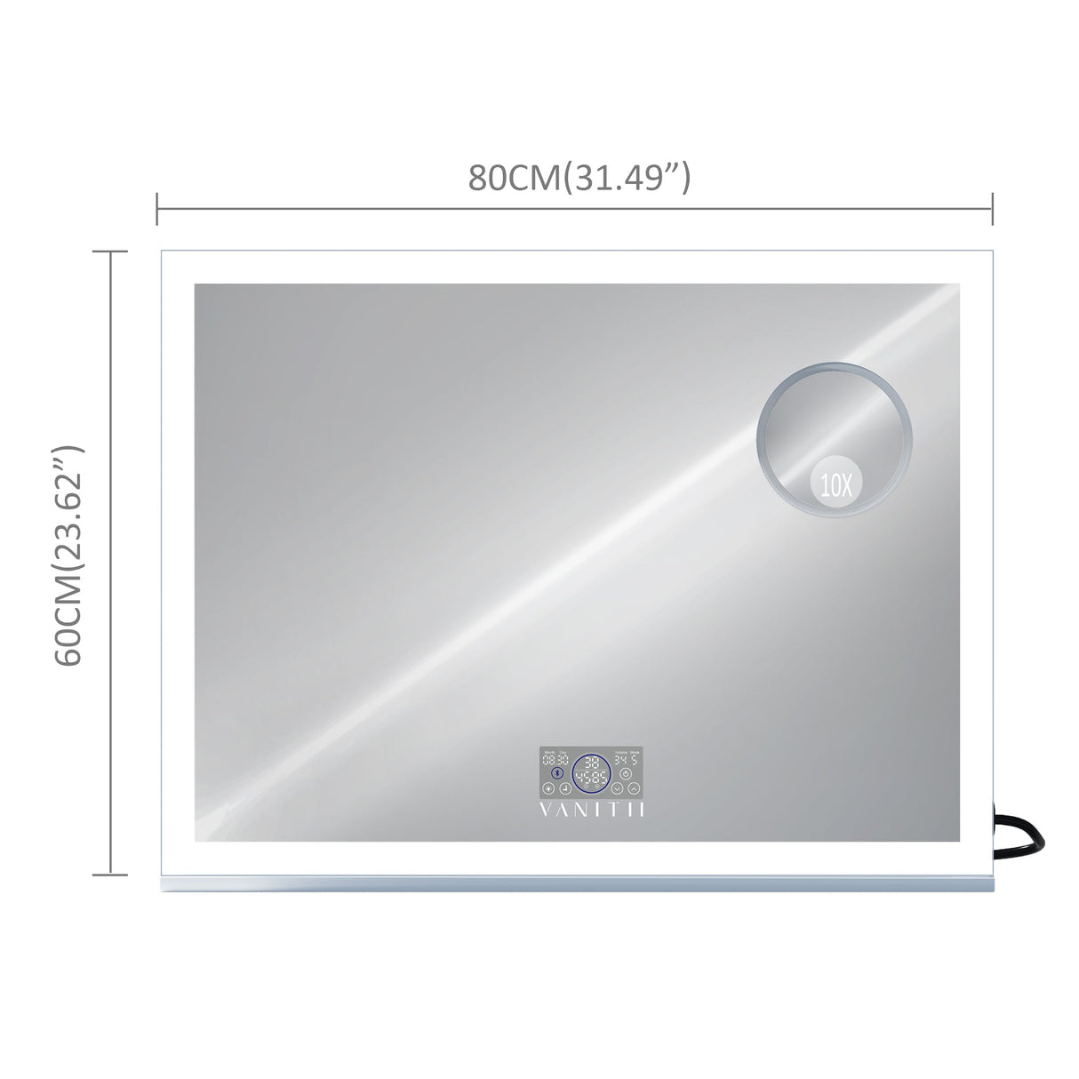 Hollywood Vanity Mirror with Led Light Strip