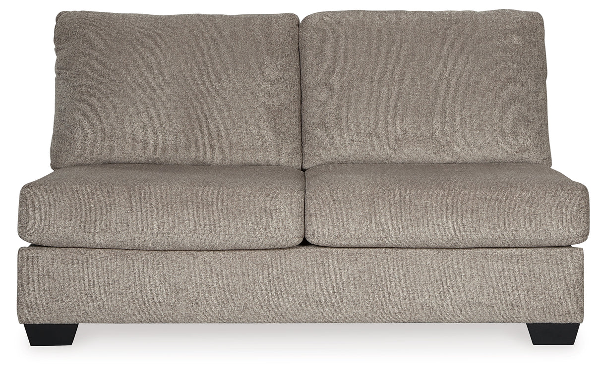 Ballinasloe Platinum Armless Loveseat