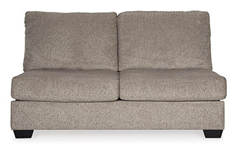 Ballinasloe Platinum Armless Loveseat