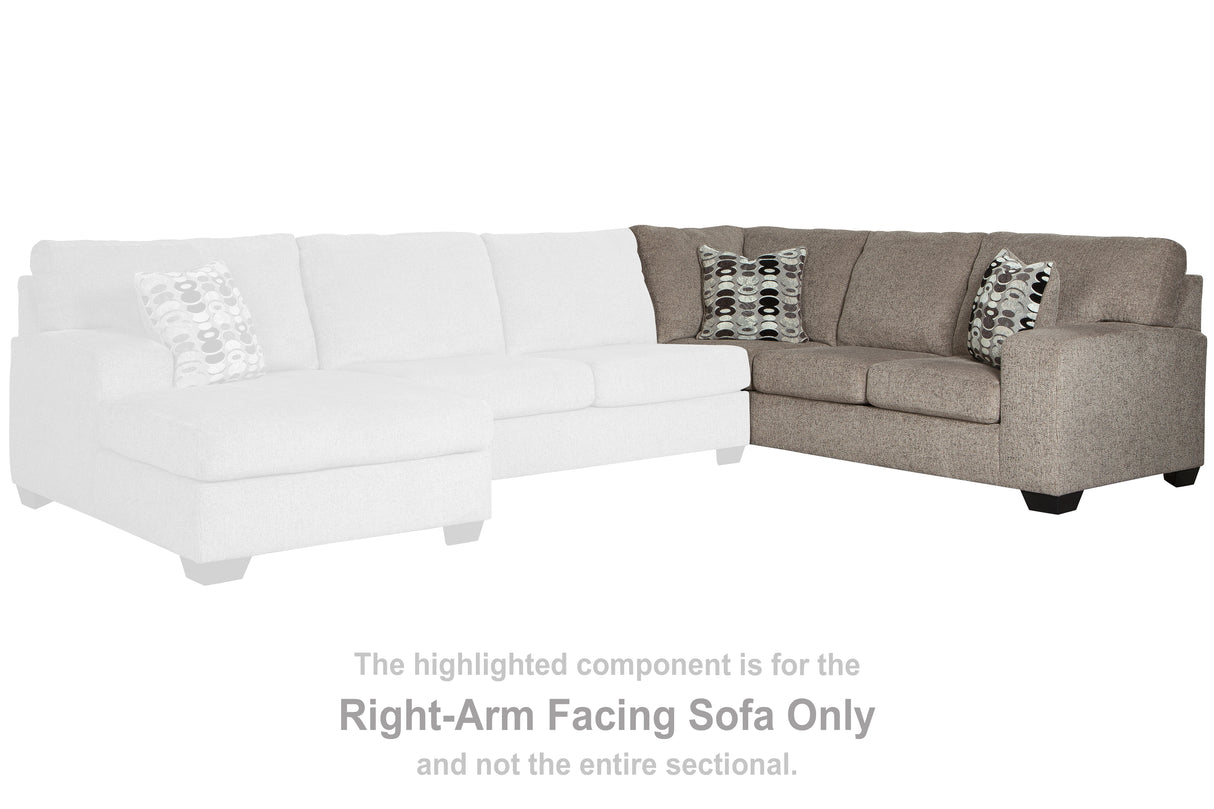 Ballinasloe Platinum Right-Arm Facing Sofa