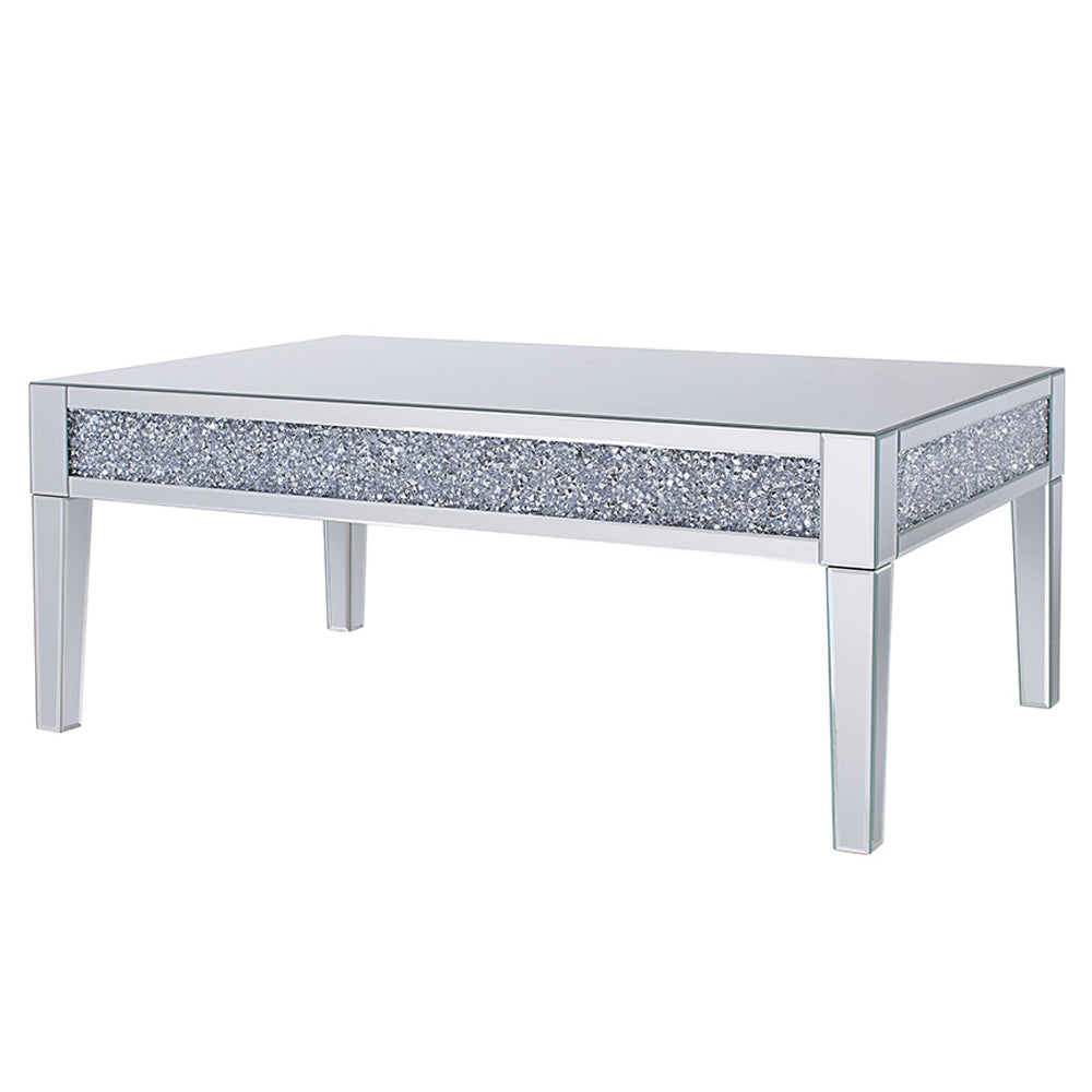 Noralie Mirrored & Faux Diamonds Coffee Table