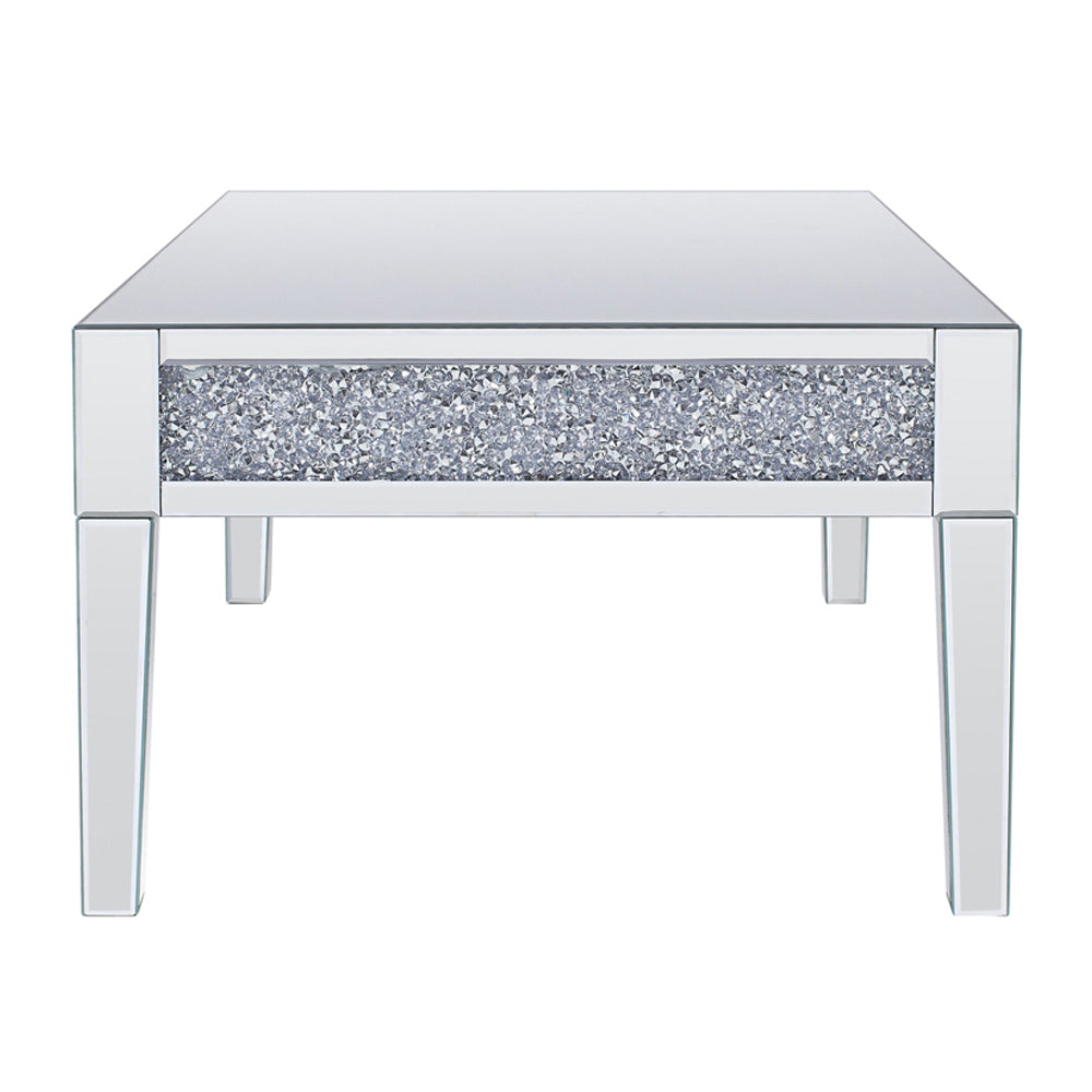 Noralie Mirrored & Faux Diamonds Coffee Table