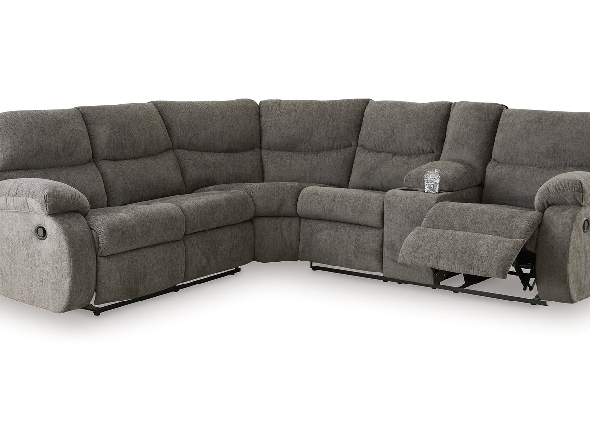 Museum Pewter 2-Piece Reclining Sectional