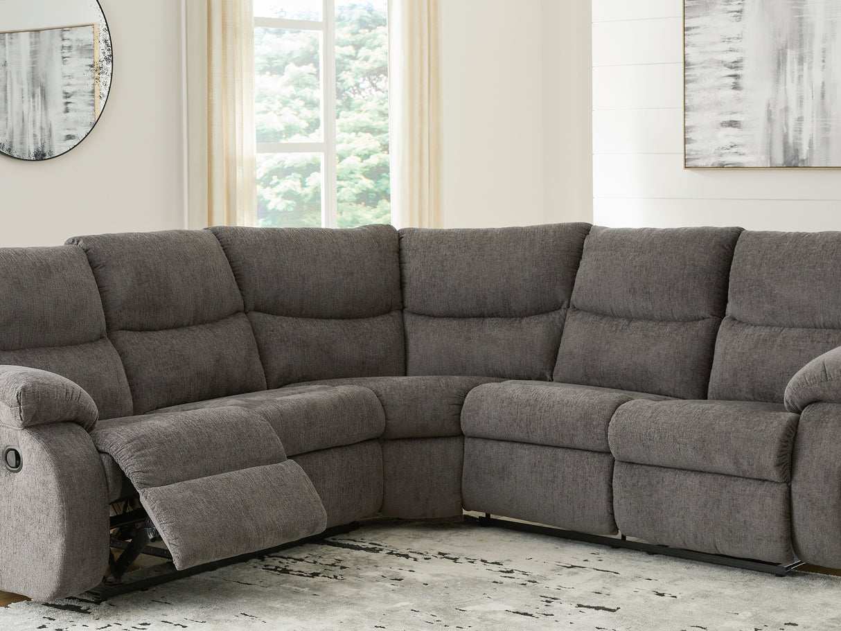 Museum Pewter 2-Piece Reclining Sectional