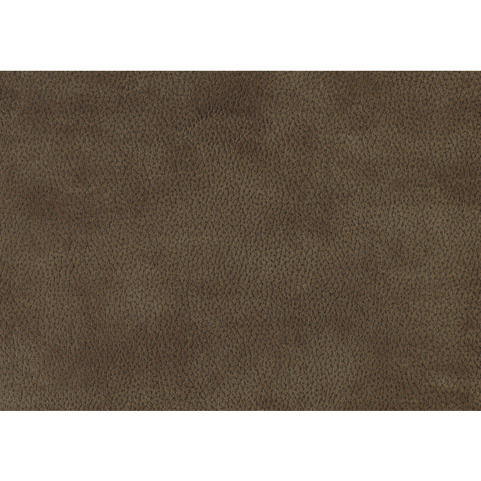 Aram Brown Fabric Double Reclining Sofa with Center Drop-Down Cup Holders, Receptacles, Hidden Drawer and USB Ports