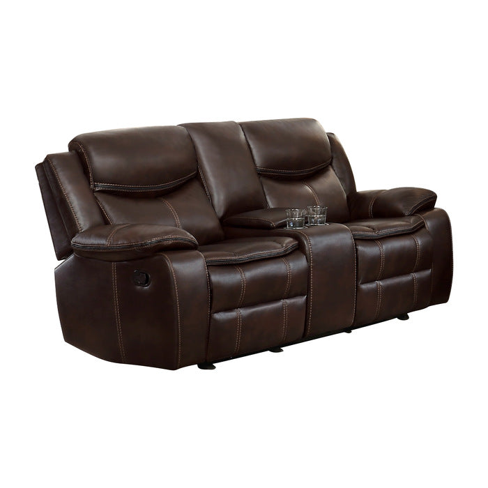 Bastrop Brown Reclining Loveseat