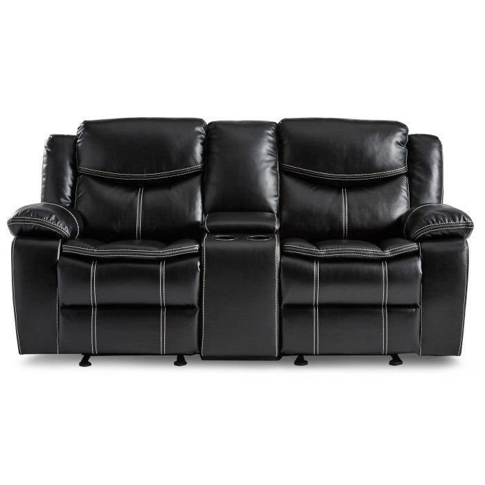 Bastrop Black Reclining Loveseat