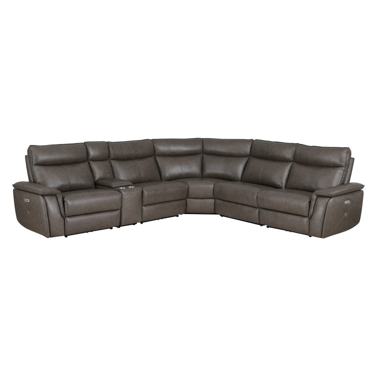 Maroni 6-Piece Modular Power Reclining Sectional With Headrests