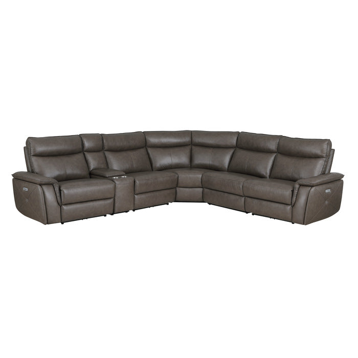 Maroni 6-Piece Modular Power Reclining Sectional With Headrests