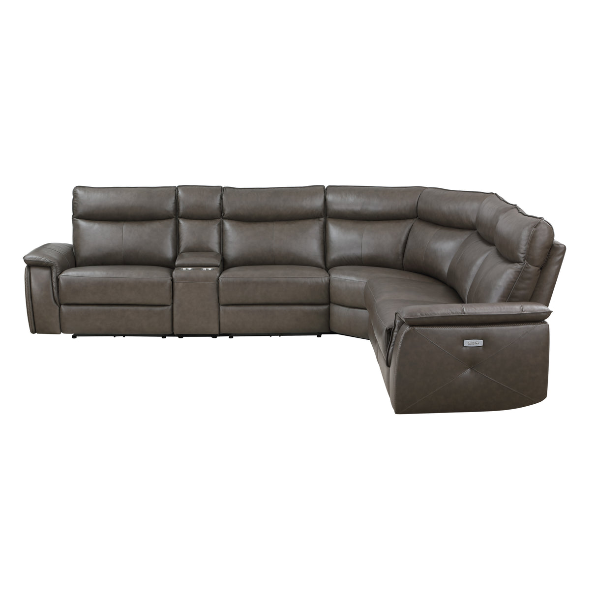 Maroni 6-Piece Modular Power Reclining Sectional With Headrests