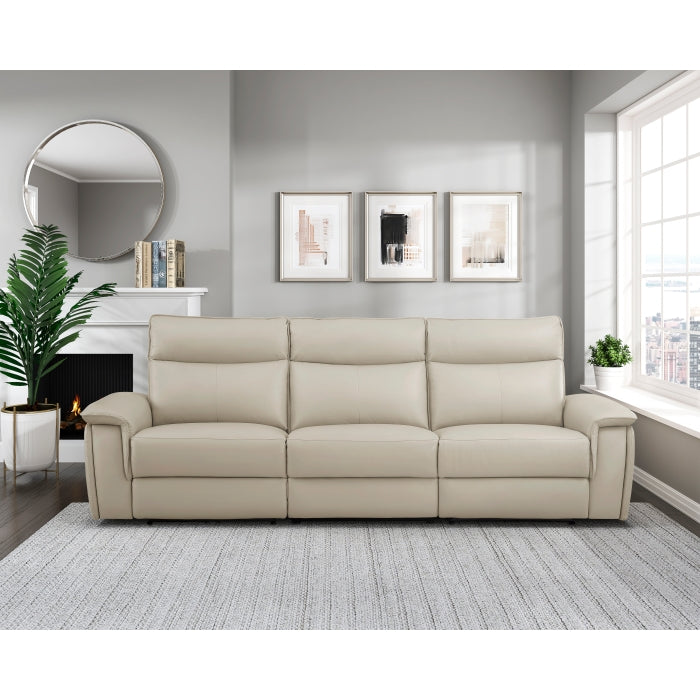 Maroni Power Double Reclining Sofa With Headrests