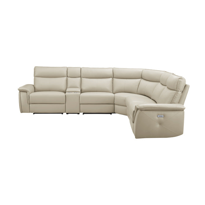 Maroni 6-Piece Modular Power Reclining Sectional With Headrests