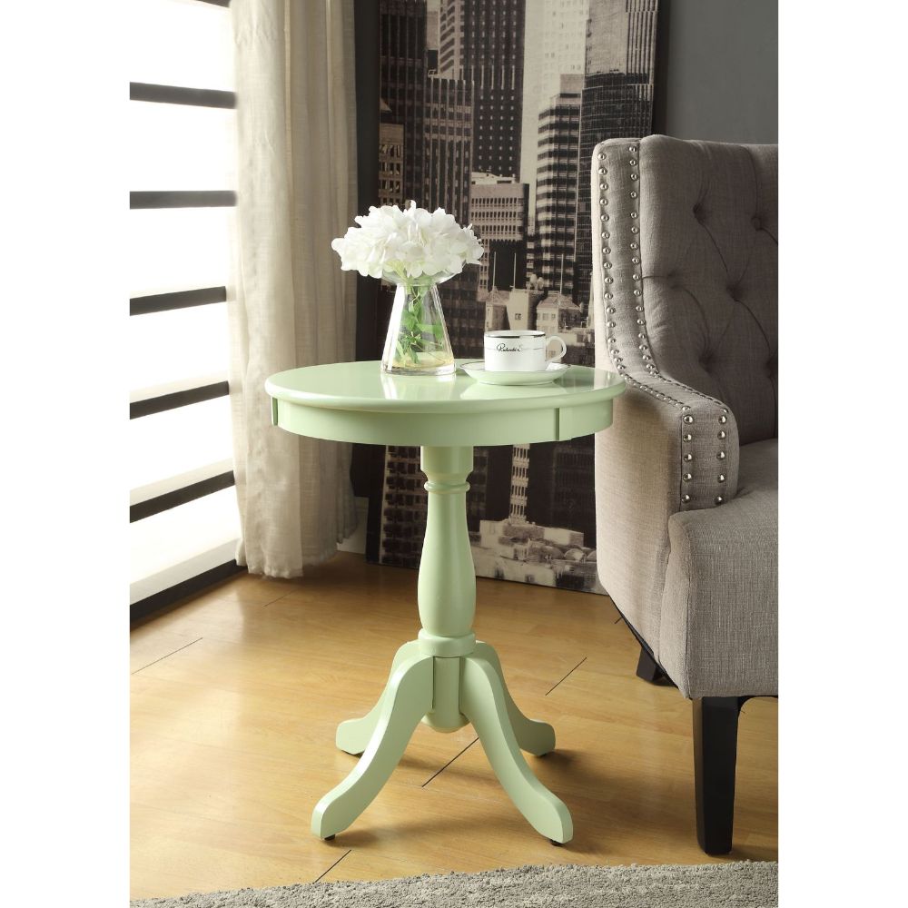 Alger Light Green Finish Accent Table