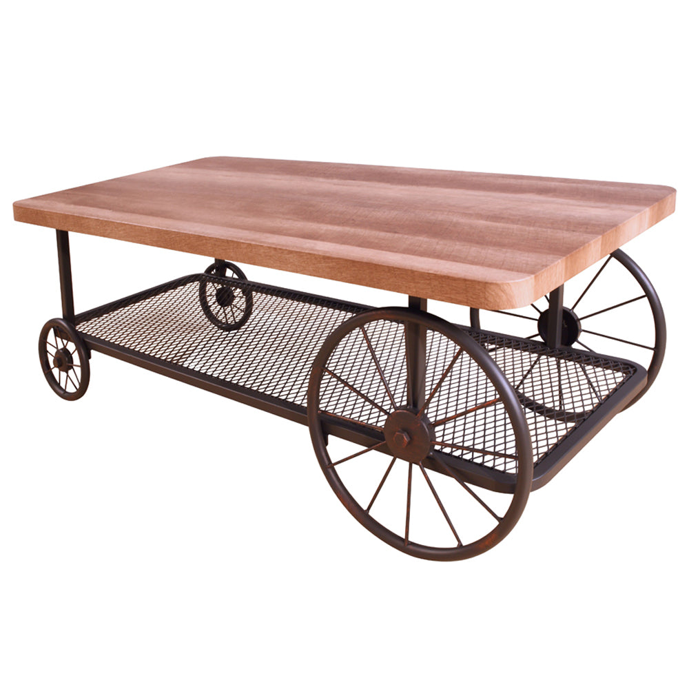 Francie Oak & Antique Gray Finish Coffee Table