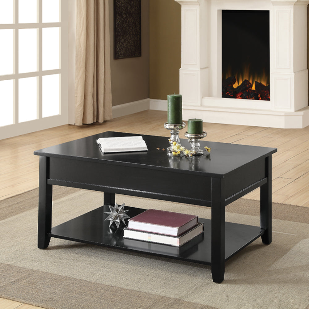 Malachi Black Finish Coffee Table