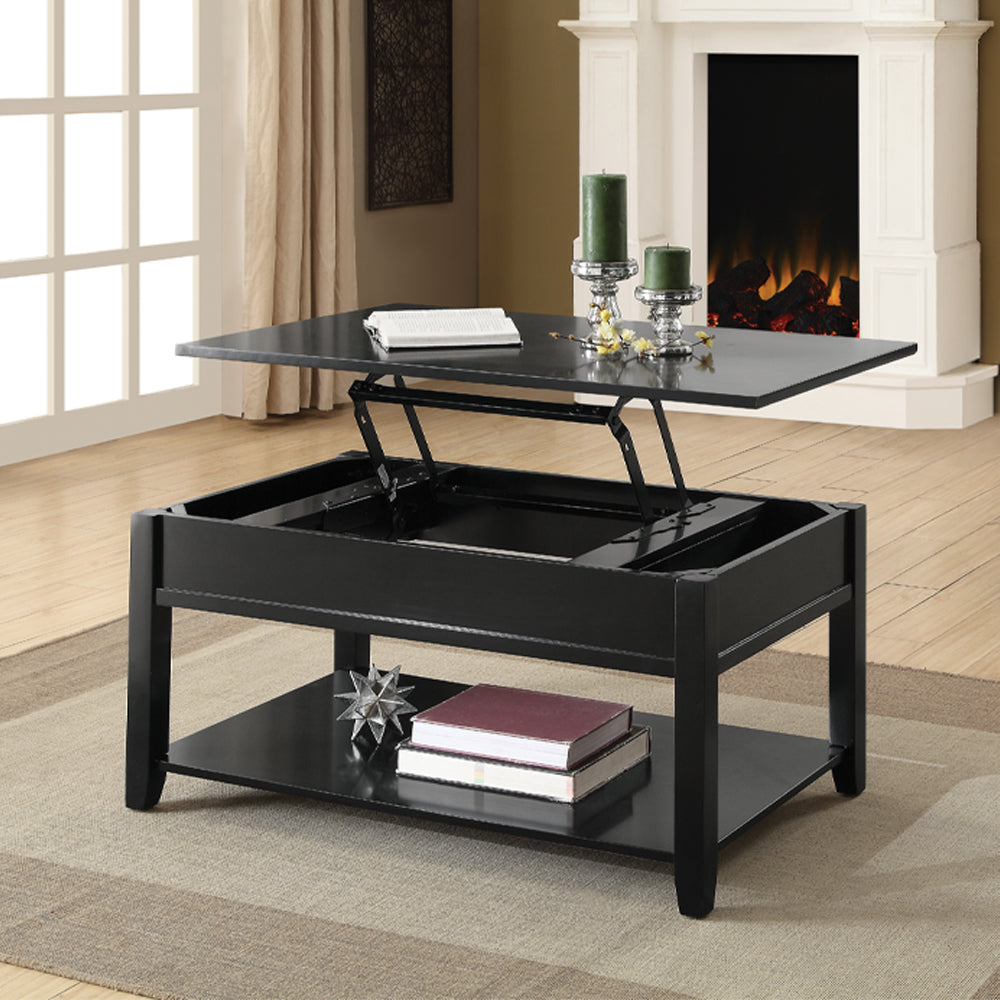 Malachi Black Finish Coffee Table