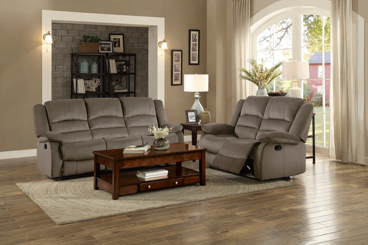 Jarita Chocolate Double Reclining Loveseat