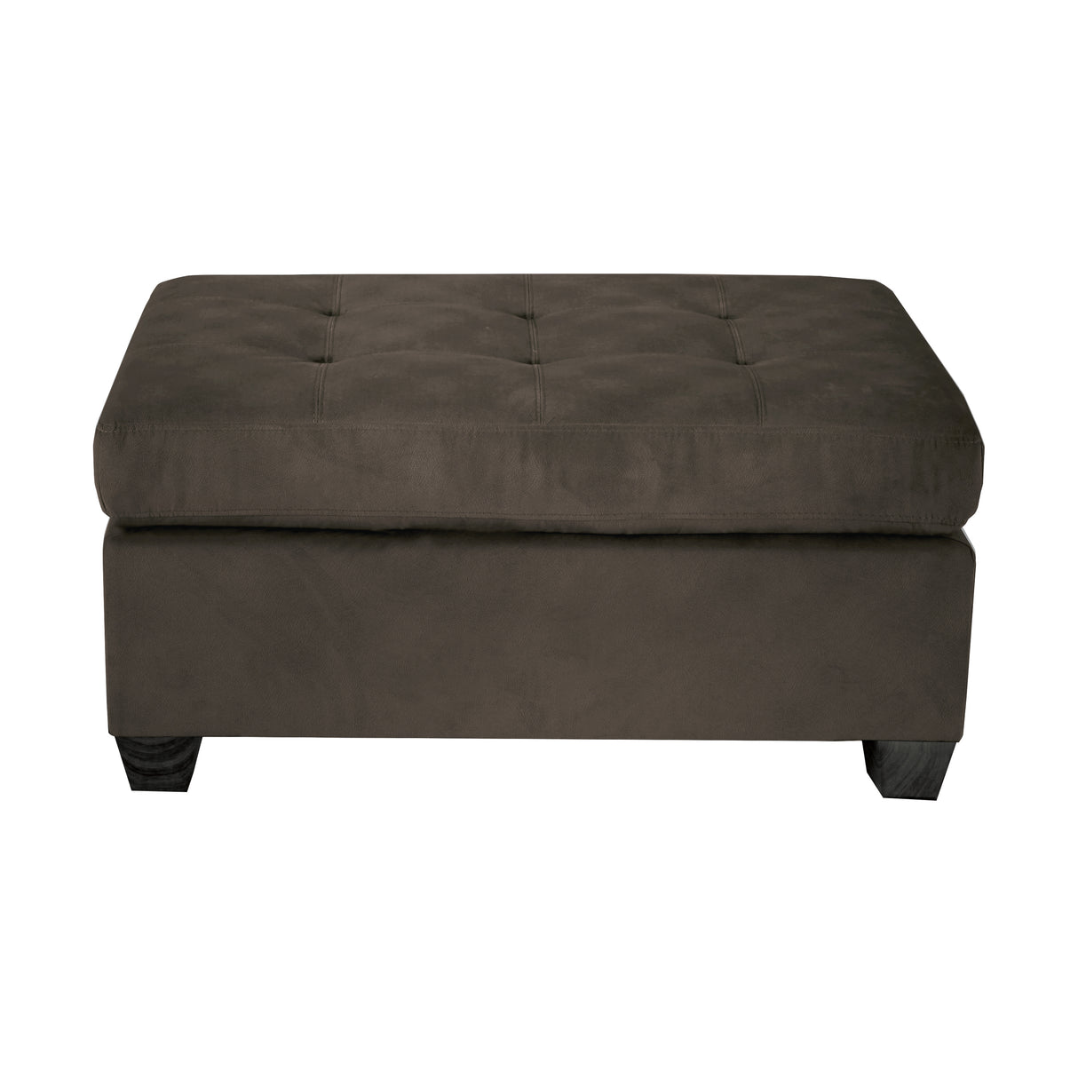 Emilio Exposed Legs With Brown 3-Piece Reversible Sectional Ottoman