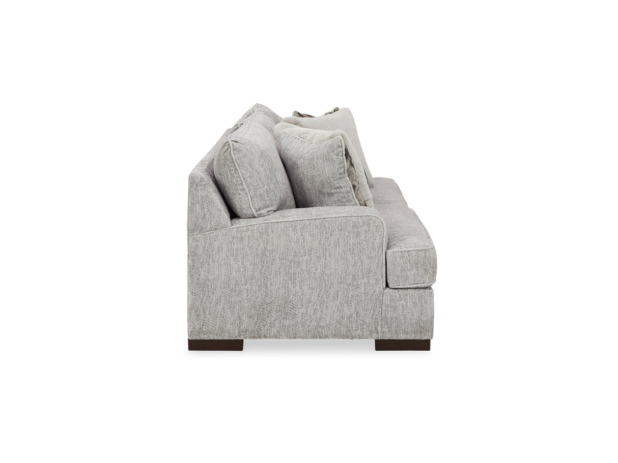 Mercado Pewter Sofa, Oversized Chair And Ottoman