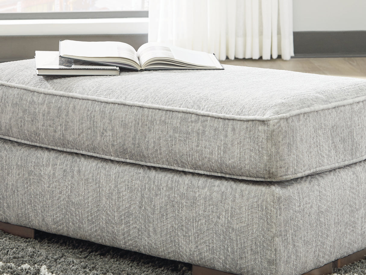 Mercado Pewter Sofa, Oversized Chair And Ottoman