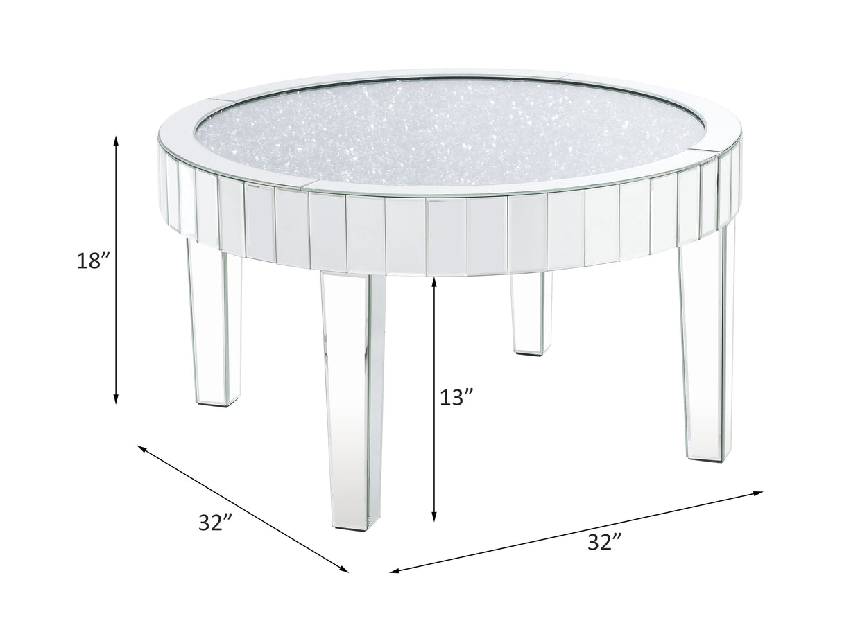 Ornat Mirrored & Faux Diamonds Coffee Table