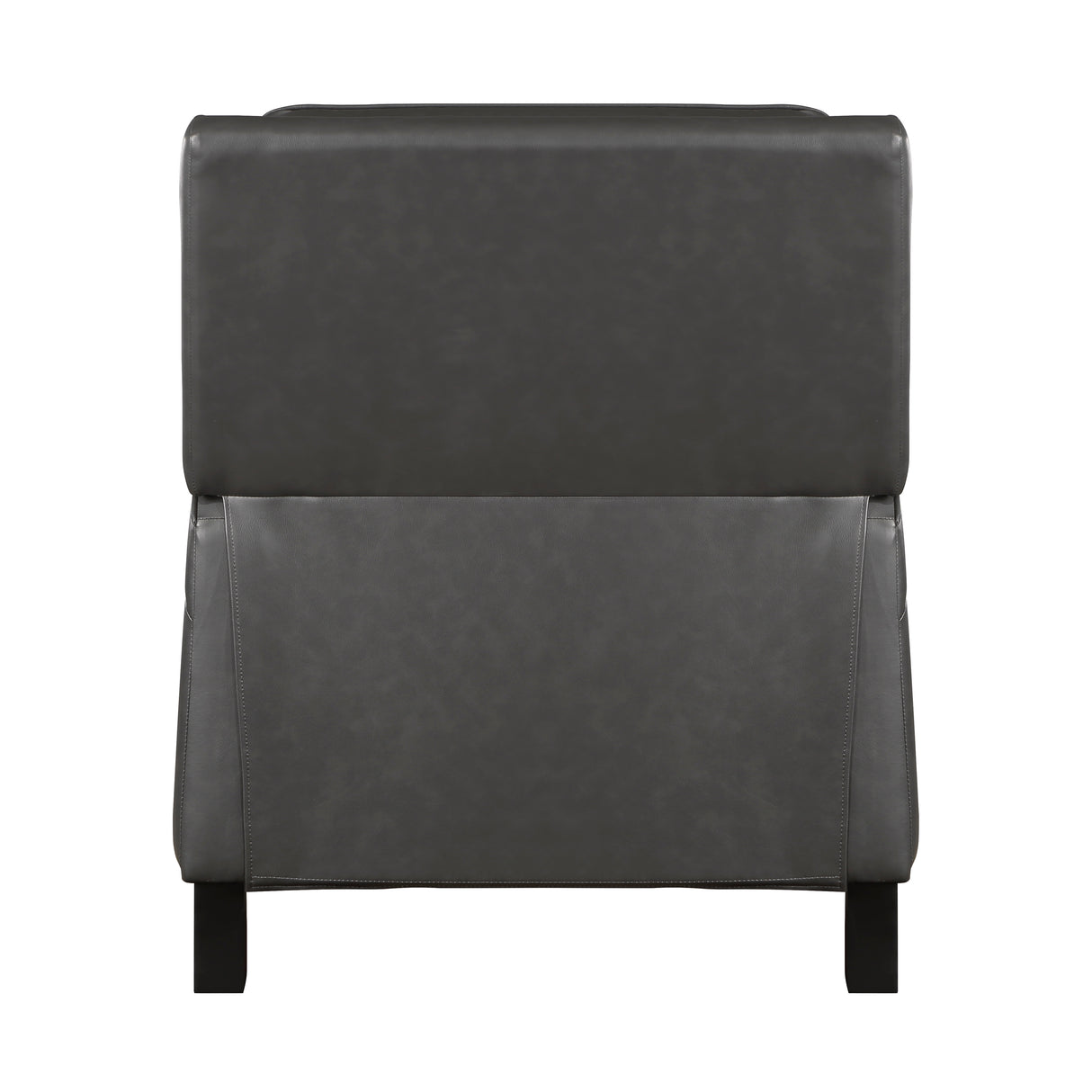 Berenson Exposed Wood Feet With Black Push Back Reclining Chair