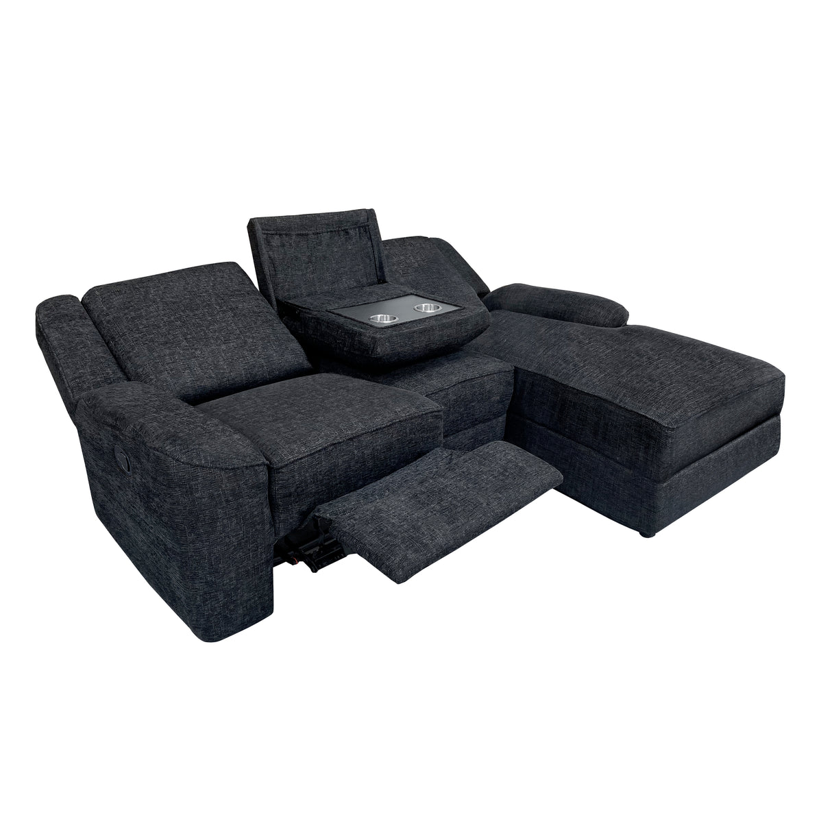 Monterey 2-Piece Reclining Sectional With Right Chaise