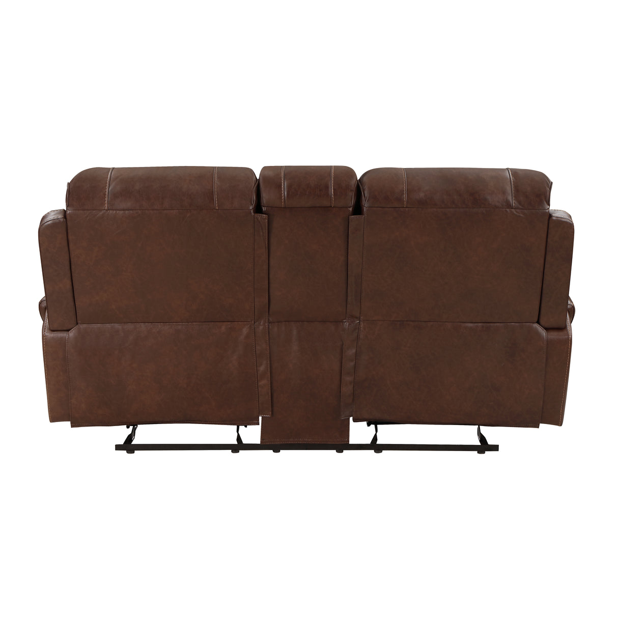 New Double Glider Reclining Love Seat With Center Console, Receptacles And Usb Ports