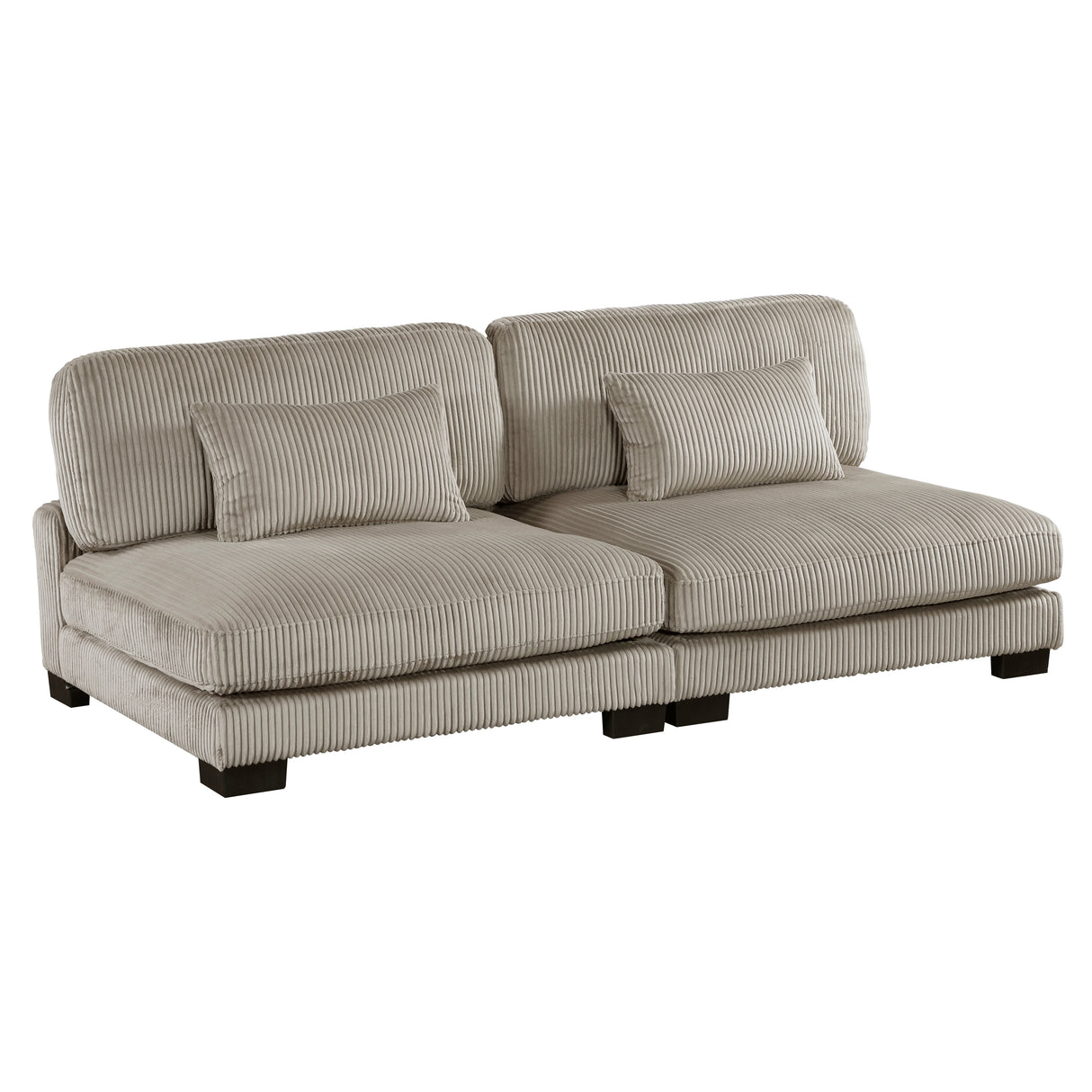 4-Piece Modular Sectional With Ottoman